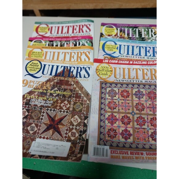 Quilter's Newsletter Magazine 2006 7 Issues - Picture 1 of 1